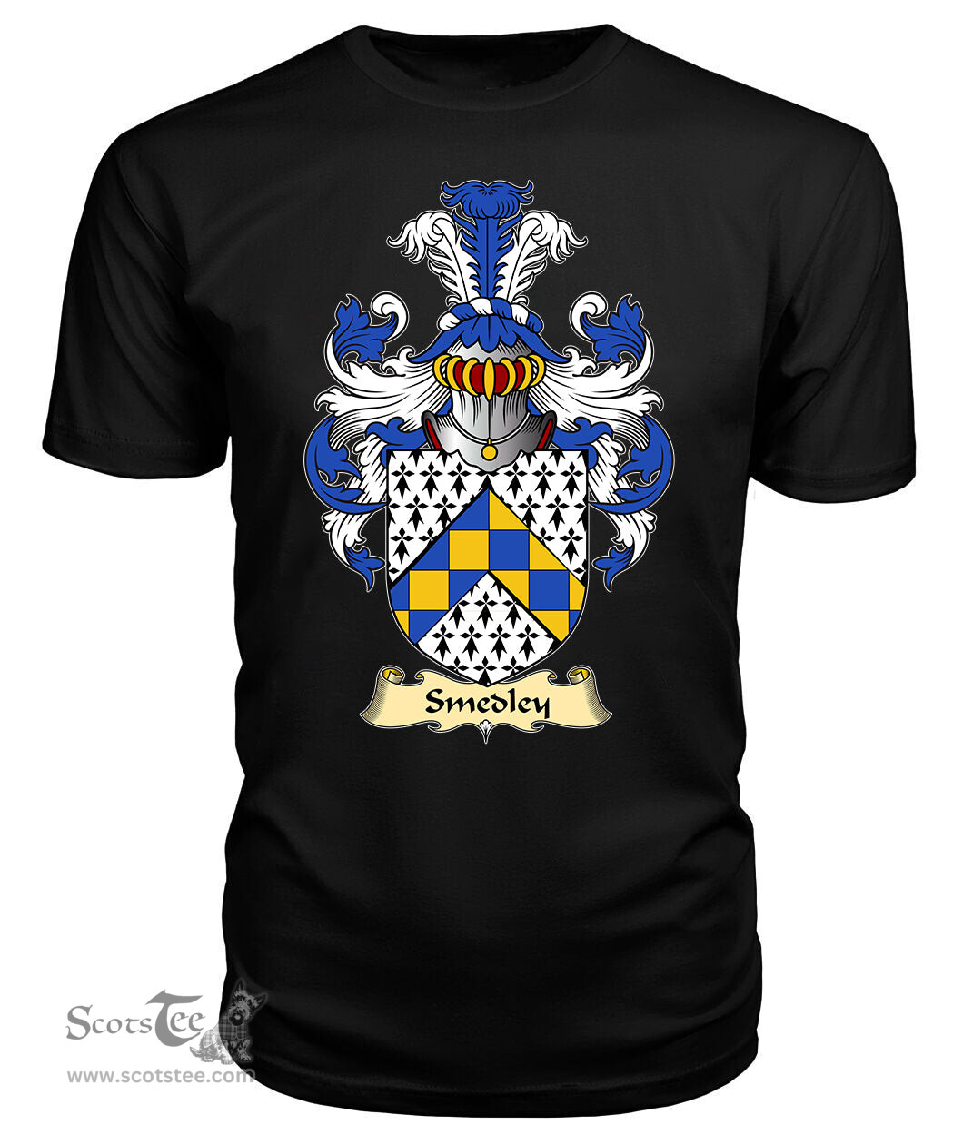 ScotsTee Smedley Coat Of Arms Family Crest England V23 T Shirt