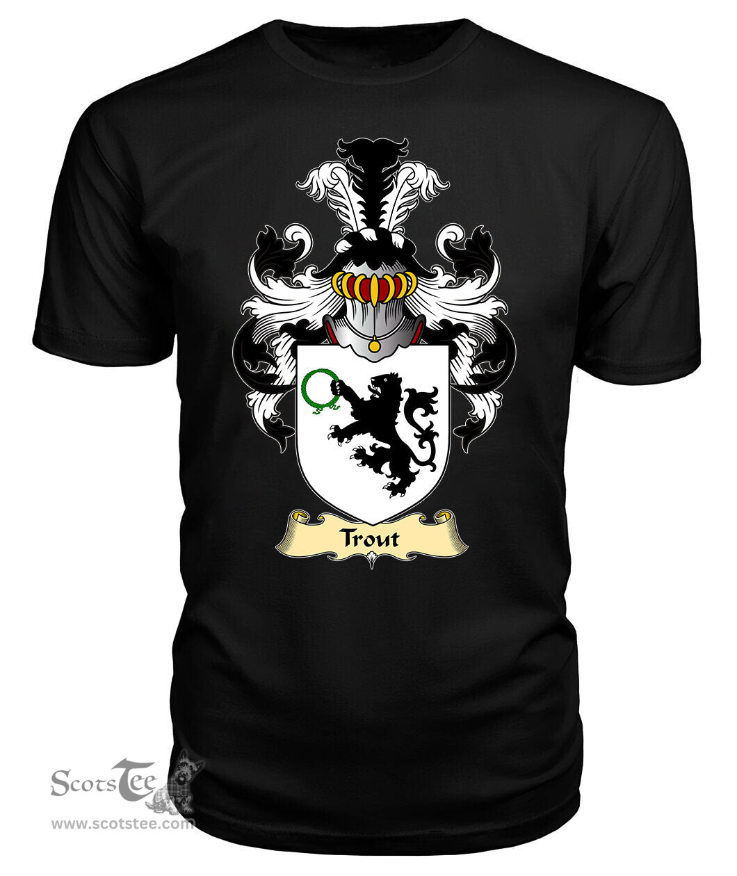 ScotsTee Trout Coat Of Arms Family Crest England V23 T Shirt