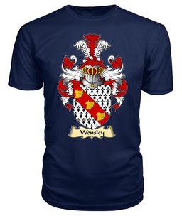 ScotsTee Wensley or Wendesley Coat Of Arms Family Crest England V23 T Shirt