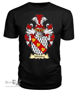 ScotsTee Wensley or Wendesley Coat Of Arms Family Crest England V23 T Shirt