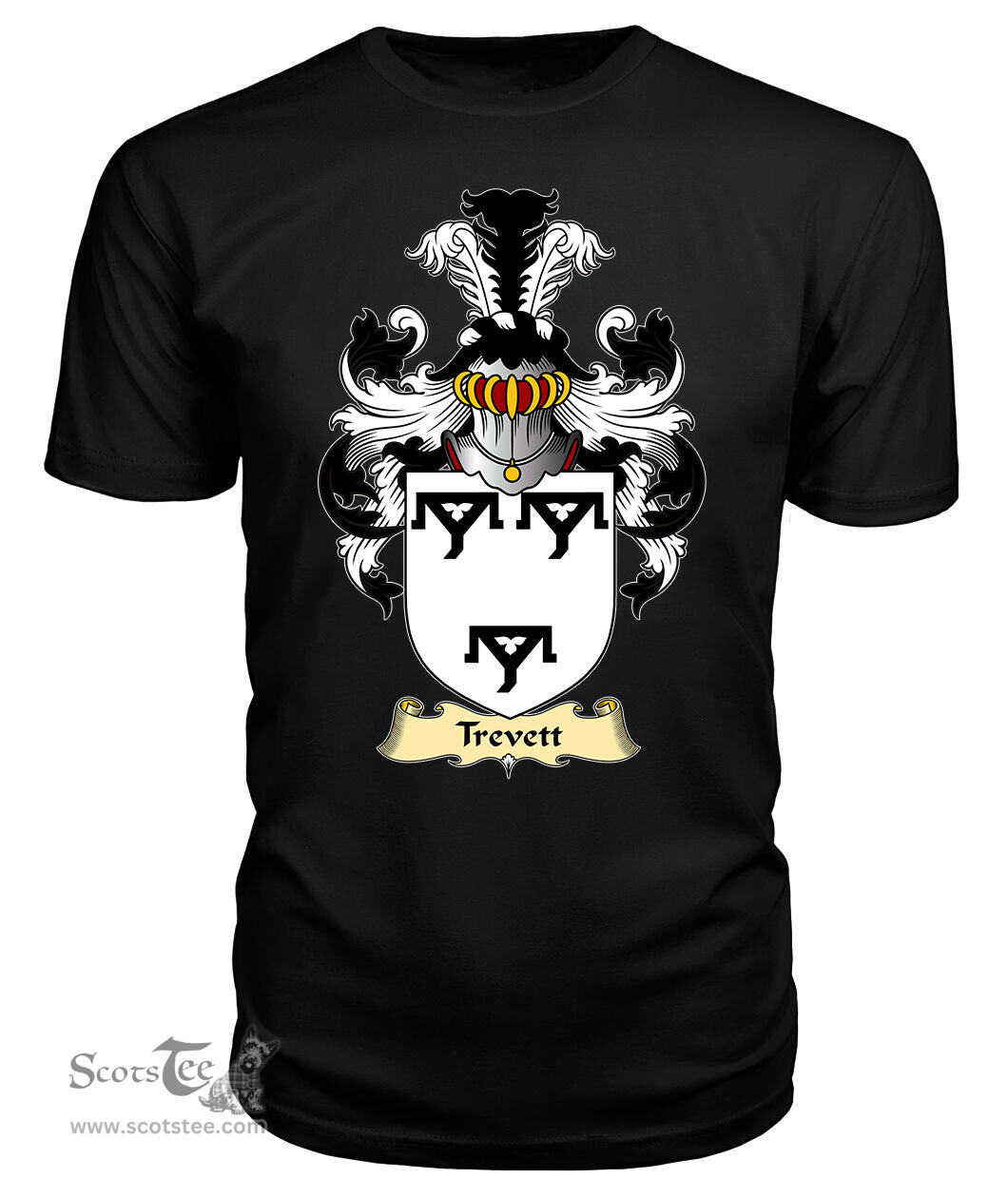 ScotsTee Trevett Coat Of Arms Family Crest England V23 T Shirt
