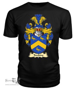 ScotsTee Tomkins or Thompkins Coat Of Arms Family Crest England V23 T Shirt
