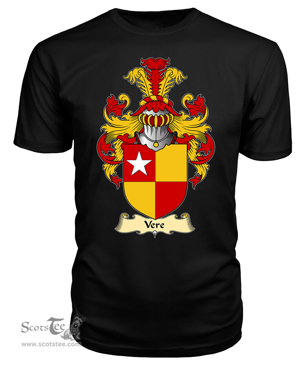 ScotsTee Vere Coat Of Arms Family Crest England V23 T Shirt