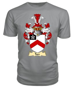 ScotsTee Tyas or Tyes Coat Of Arms Family Crest England V23 T Shirt