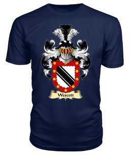 ScotsTee Wescot or Wescott Coat Of Arms Family Crest England V23 T Shirt