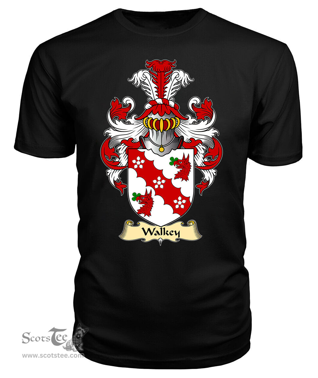 ScotsTee Walkey Coat Of Arms Family Crest England V23 T Shirt
