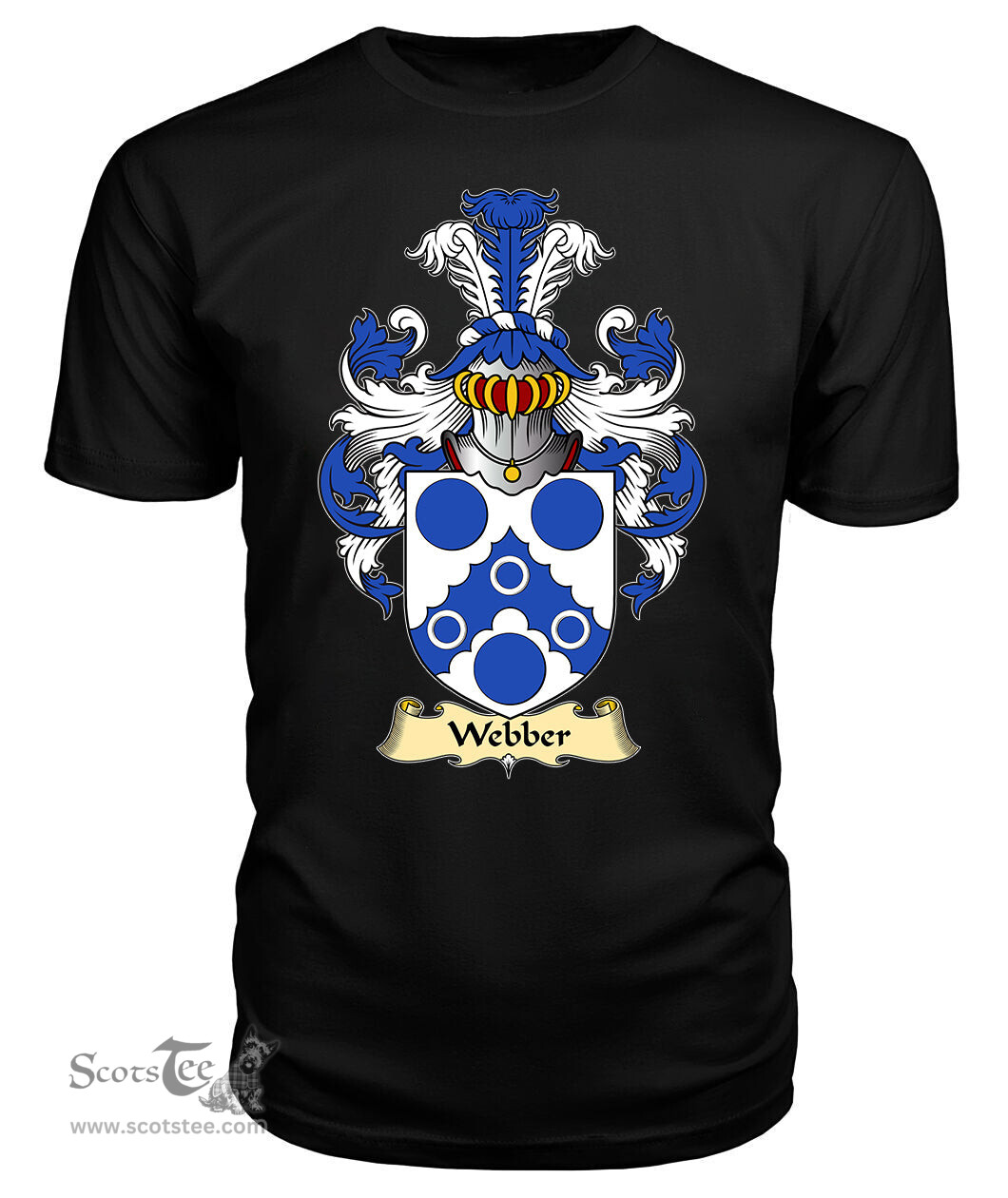 ScotsTee Webber Coat Of Arms Family Crest England V23 T Shirt