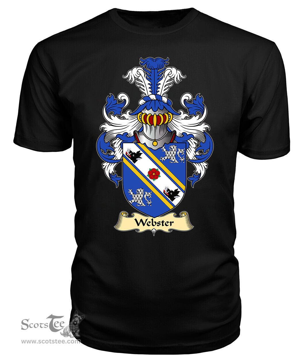 ScotsTee Webster I Coat Of Arms Family Crest England V23 T Shirt