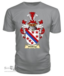 ScotsTee Wellings Coat Of Arms Family Crest England V23 T Shirt