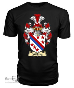 ScotsTee Wellings Coat Of Arms Family Crest England V23 T Shirt