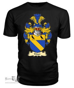 ScotsTee Viner or Vyner Coat Of Arms Family Crest England V23 T Shirt