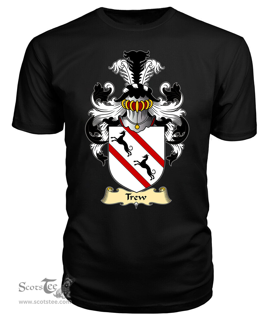 ScotsTee Trew Coat Of Arms Family Crest England V23 T Shirt