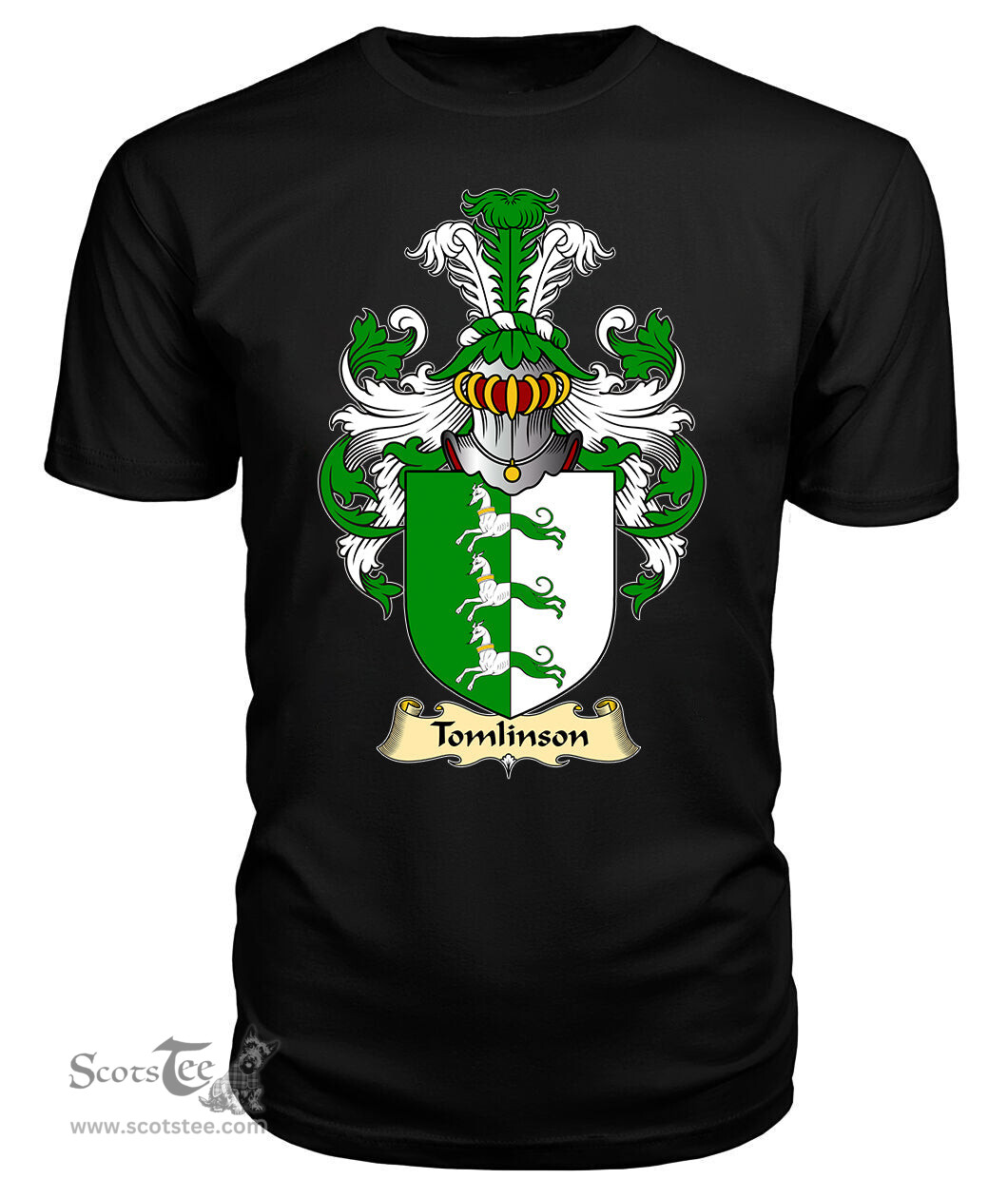 ScotsTee Tomlinson Coat Of Arms Family Crest England V23 T Shirt