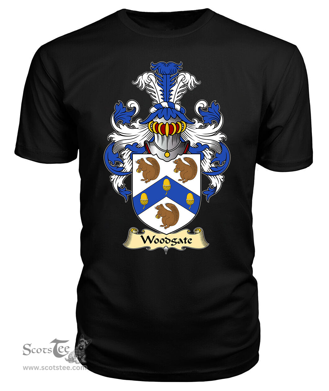 ScotsTee Woodgate Coat Of Arms Family Crest England V23 T Shirt