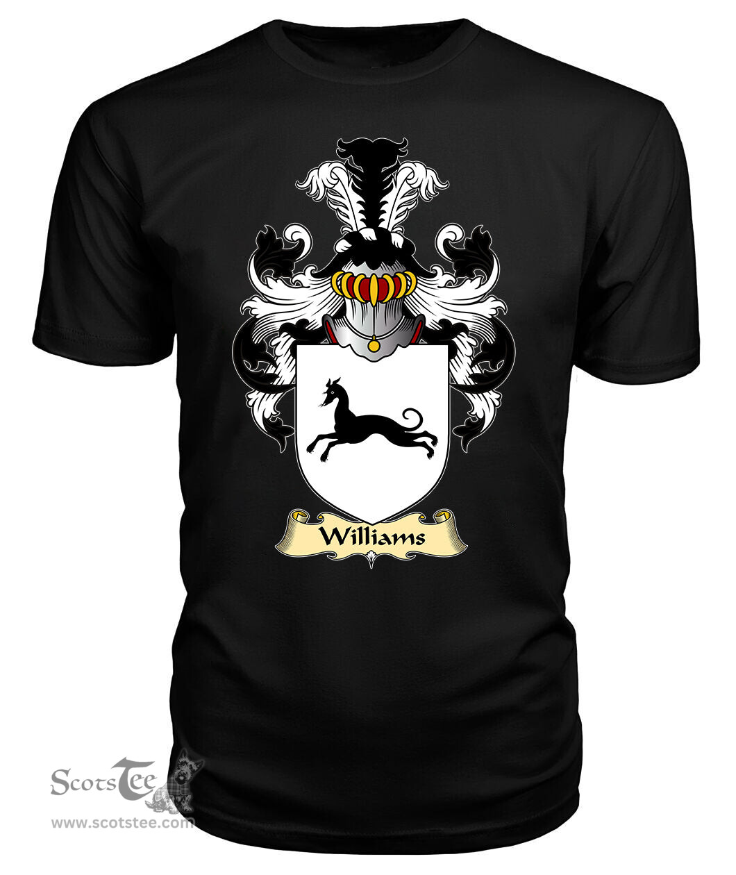 ScotsTee Williams II Coat Of Arms Family Crest England V23 T Shirt