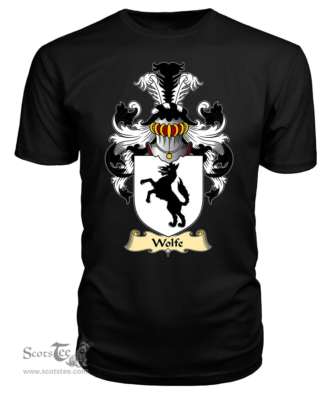 ScotsTee Wolfe Coat Of Arms Family Crest England V23 T Shirt