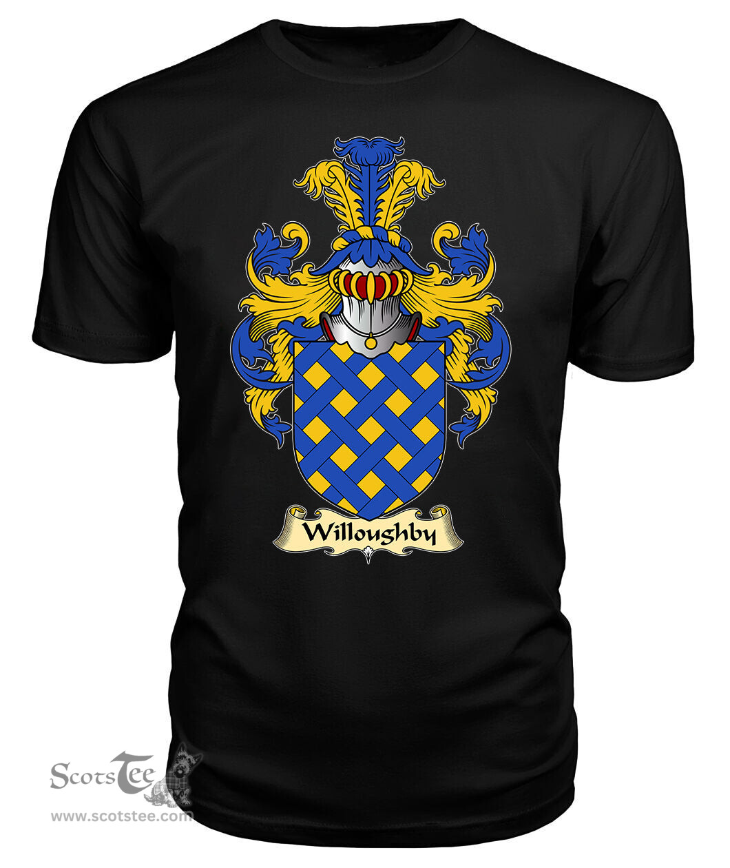 ScotsTee Willoughby Coat Of Arms Family Crest England V23 T Shirt