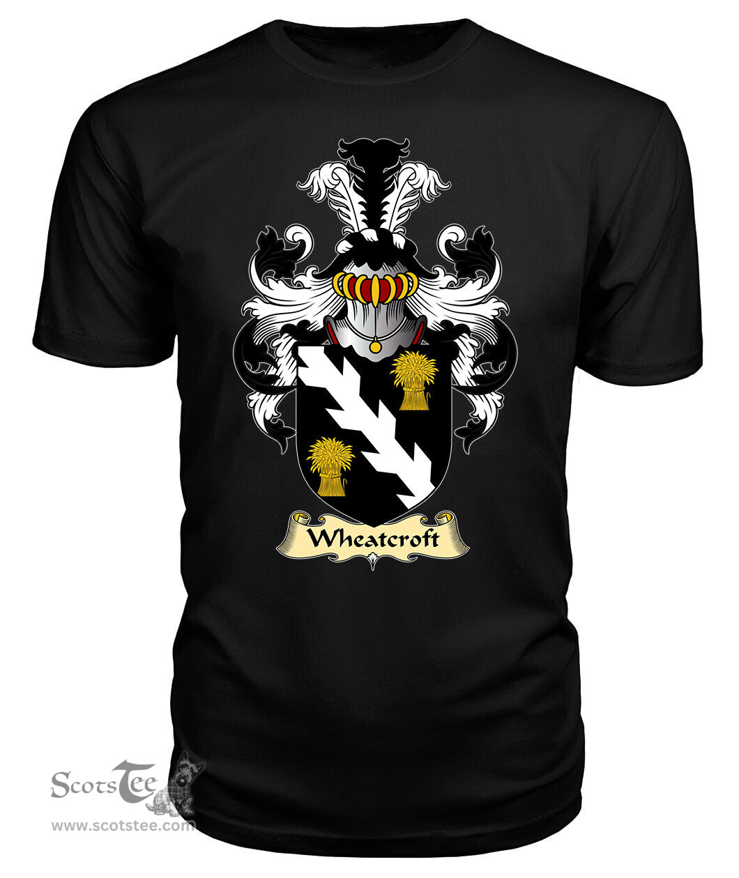 ScotsTee Wheatcroft Coat Of Arms Family Crest England V23 T Shirt