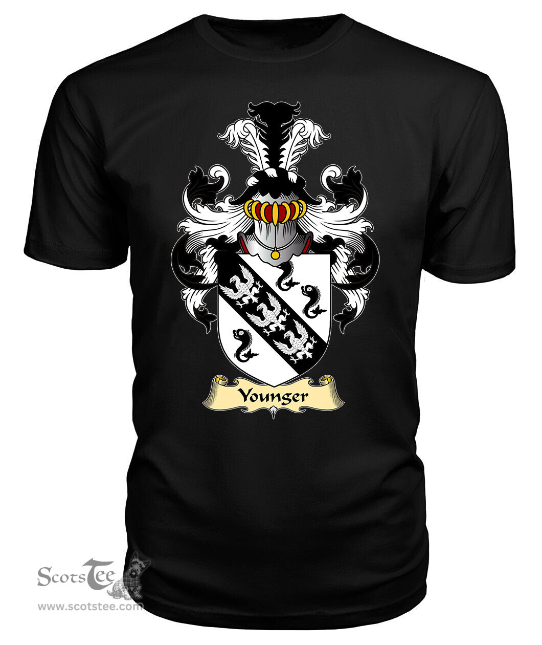 ScotsTee Younger Coat Of Arms Family Crest England V23 T Shirt