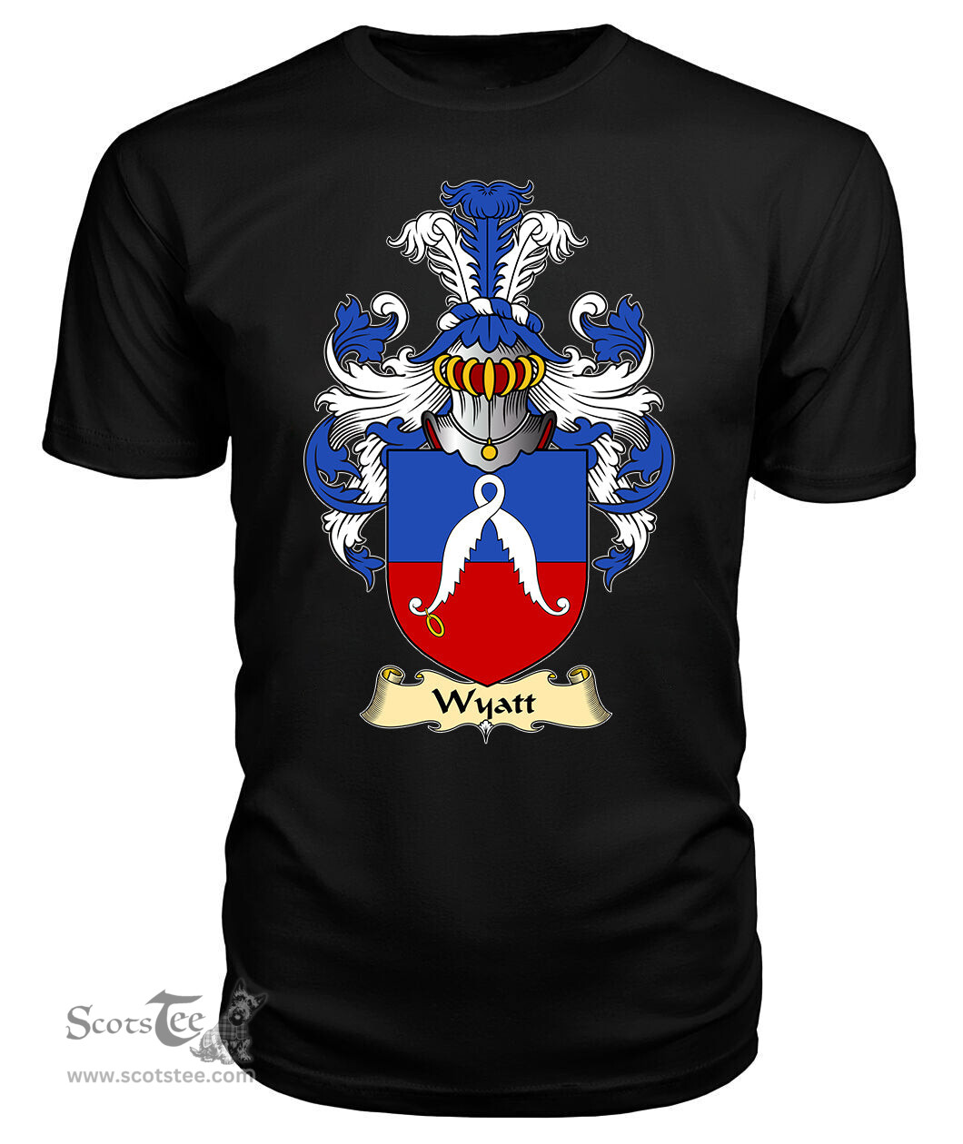 ScotsTee Wyatt Coat Of Arms Family Crest England V23 T Shirt