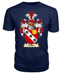 ScotsTee Willan Coat Of Arms Family Crest England V23 T Shirt