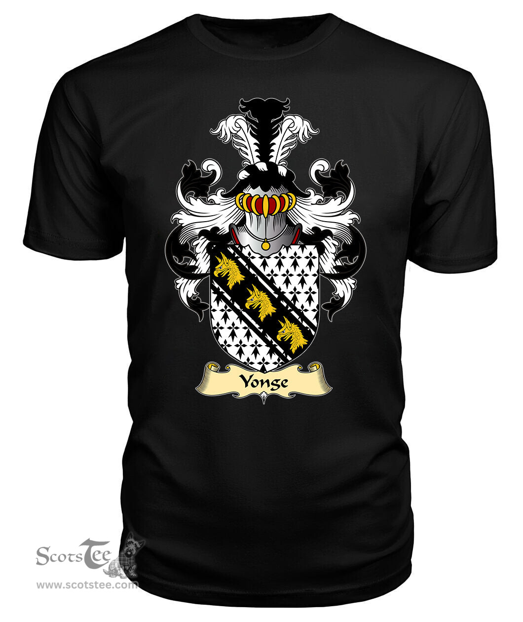 ScotsTee Yonge Coat Of Arms Family Crest England V23 T Shirt
