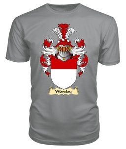 ScotsTee Worseley or Worsley Coat Of Arms Family Crest England V23 T Shirt