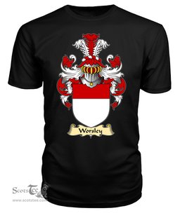 ScotsTee Worseley or Worsley Coat Of Arms Family Crest England V23 T Shirt