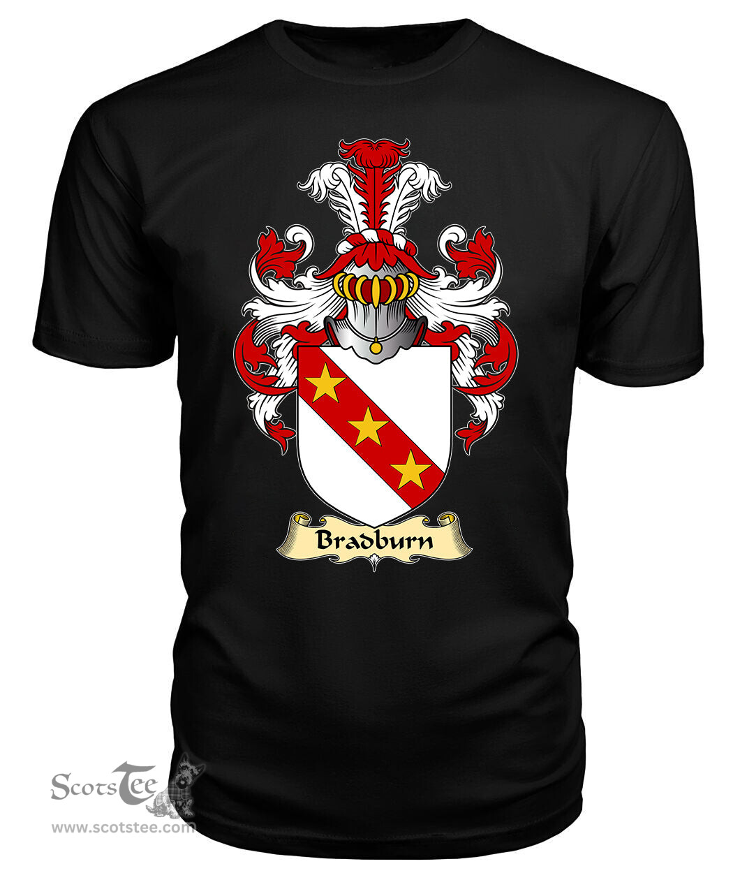 ScotsTee Bradburn(e) Coat Of Arms Family Crest England V23 T Shirt