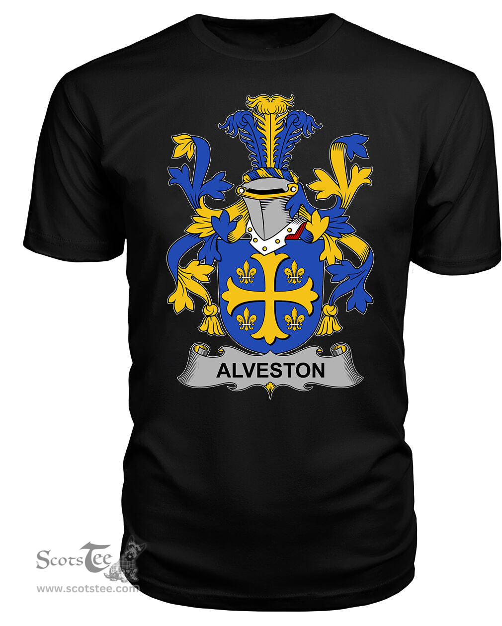 ScotsTee Alveston Coat Of Arms Family Crest Fighting Irish III T Shirt