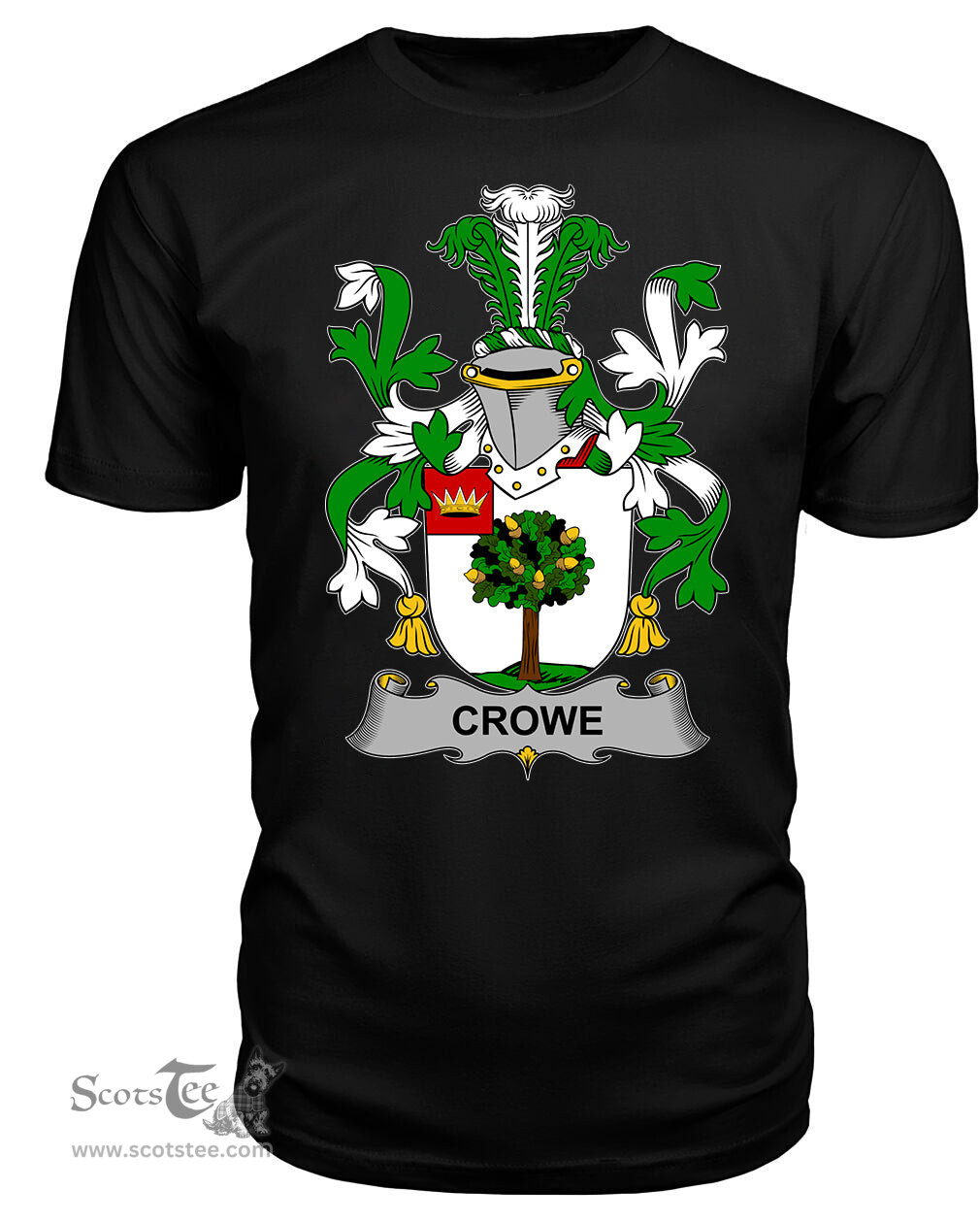 ScotsTee Crowe or McEnchroe Coat Of Arms Family Crest Fighting Irish III T Shirt