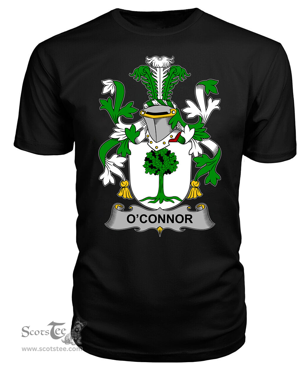 ScotsTee Connor or O'Connor (Don) Coat Of Arms Family Crest Fighting Irish III T Shirt