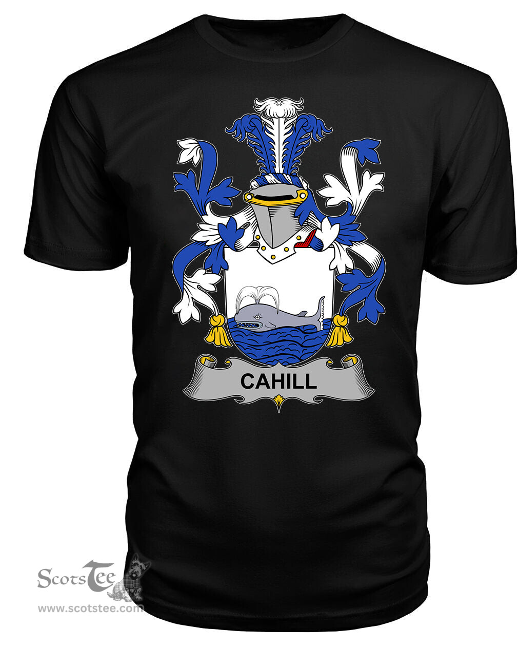 ScotsTee Cahill or O'Cahill Coat Of Arms Family Crest Fighting Irish III T Shirt