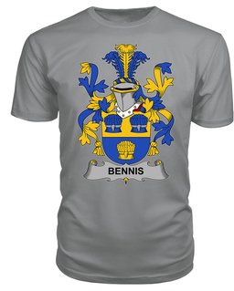 ScotsTee Bennis Coat Of Arms Family Crest Fighting Irish III T Shirt