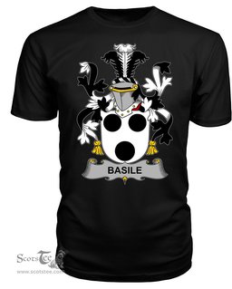 ScotsTee Basile Coat Of Arms Family Crest Fighting Irish III T Shirt