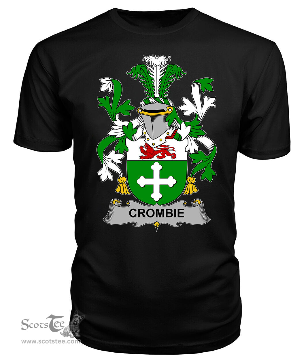 ScotsTee Crombie Coat Of Arms Family Crest Fighting Irish III T Shirt