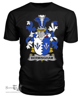 ScotsTee Bermingham Coat Of Arms Family Crest Fighting Irish III T Shirt