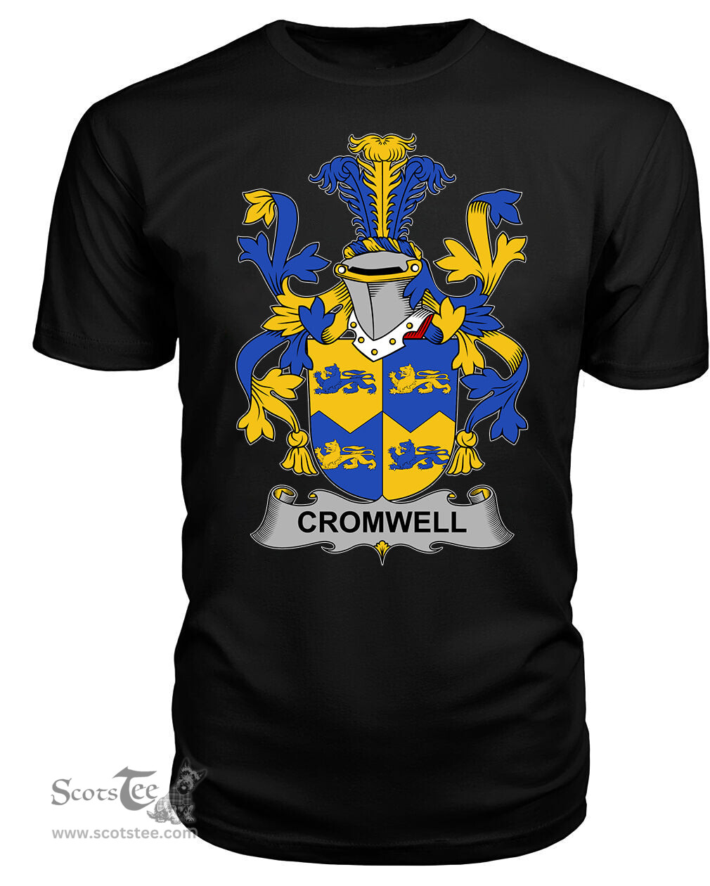 ScotsTee Cromwell Coat Of Arms Family Crest Fighting Irish III T Shirt