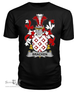 ScotsTee Bracken or O'Bracken Coat Of Arms Family Crest Fighting Irish III T Shirt