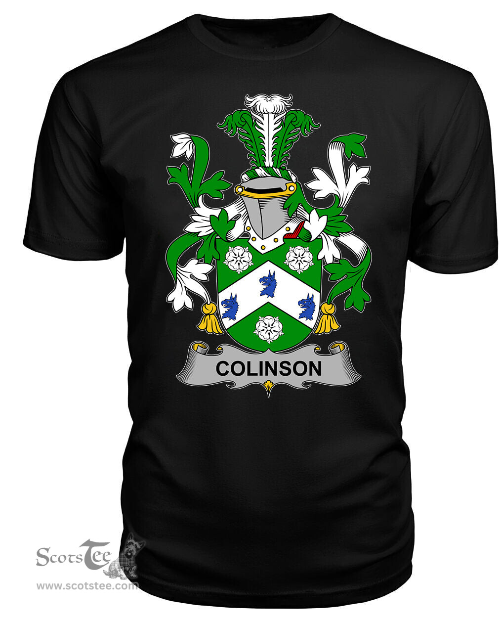 ScotsTee Colinson Coat Of Arms Family Crest Fighting Irish III T Shirt