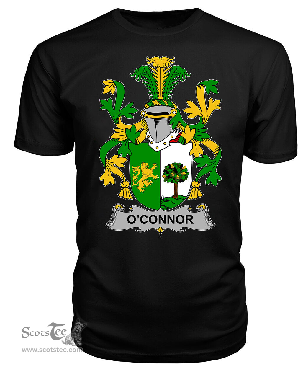 ScotsTee Connor or O'Connor (Sligo) Coat Of Arms Family Crest Fighting Irish III T Shirt