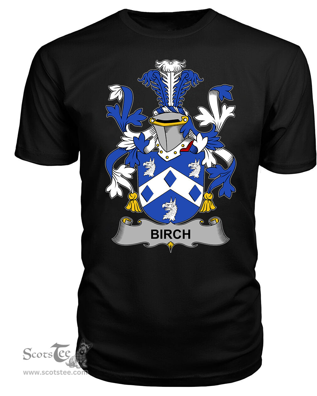 ScotsTee Birch Coat Of Arms Family Crest Fighting Irish III T Shirt