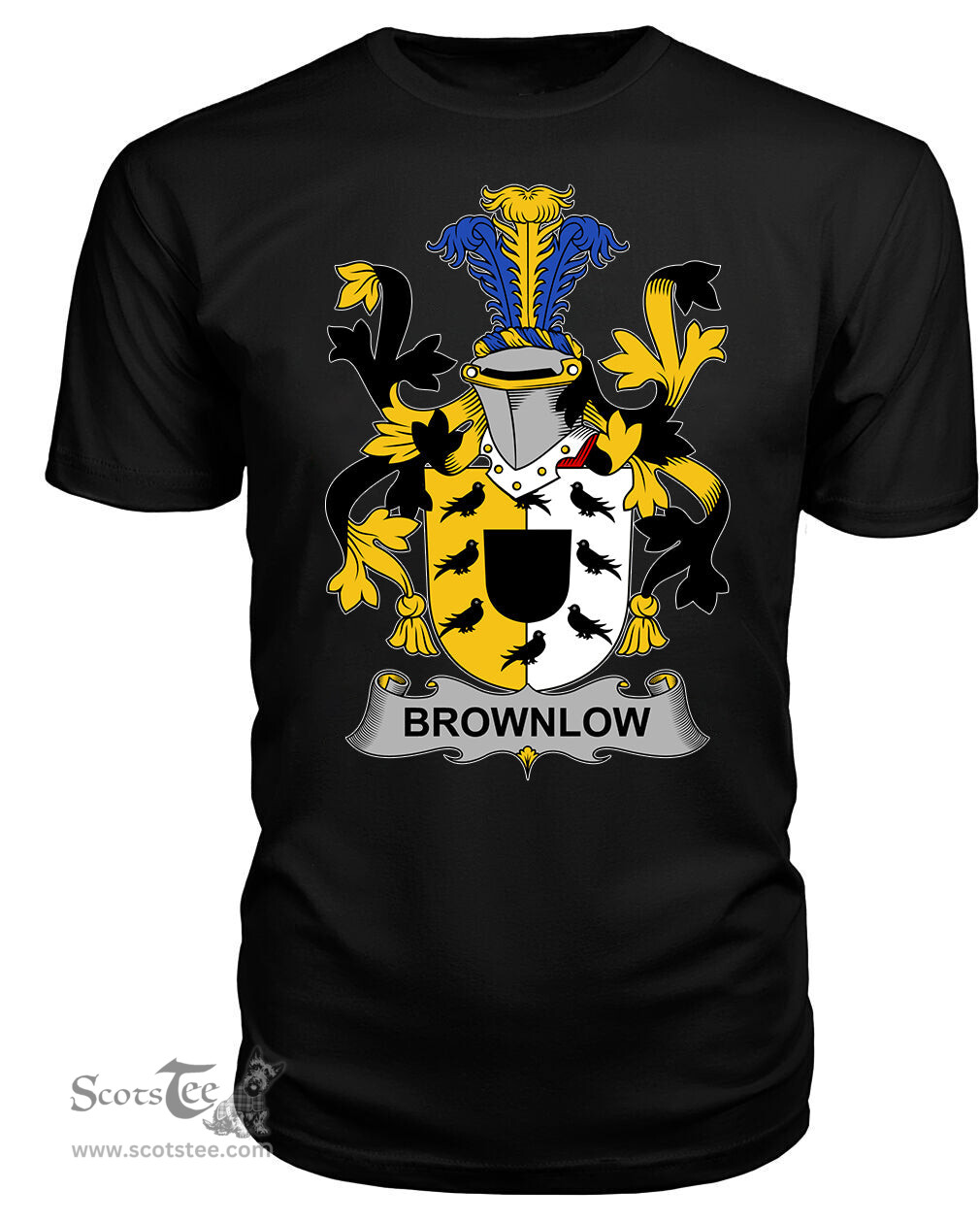 ScotsTee Brownlow Coat Of Arms Family Crest Fighting Irish III T Shirt