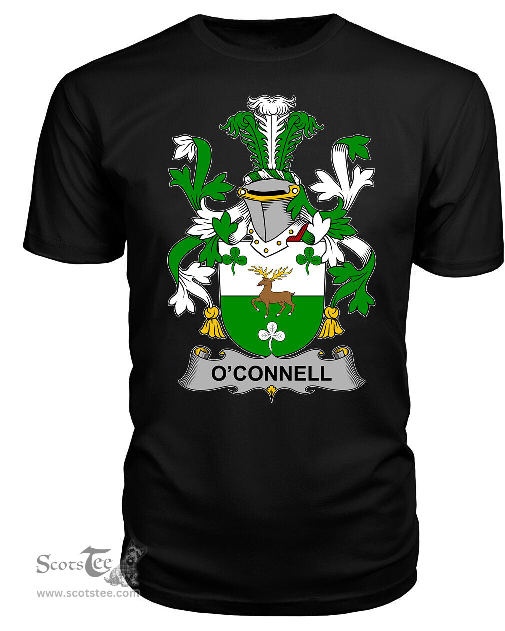 ScotsTee Connell or O'Connell Coat Of Arms Family Crest Fighting Irish III T Shirt