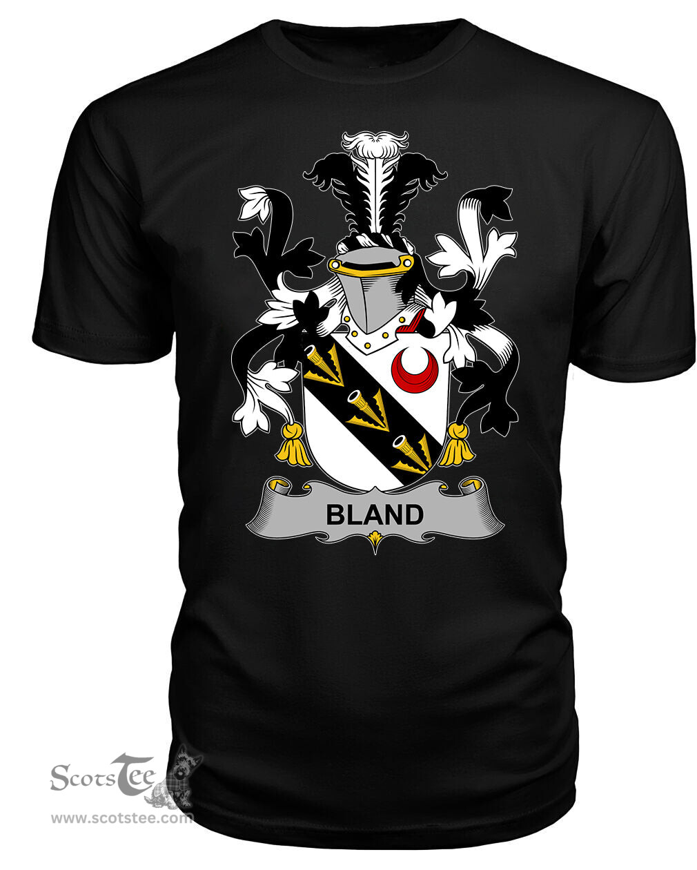 ScotsTee Bland Coat Of Arms Family Crest Fighting Irish III T Shirt