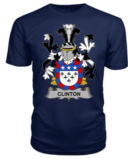 ScotsTee Clinton Coat Of Arms Family Crest Fighting Irish III T Shirt