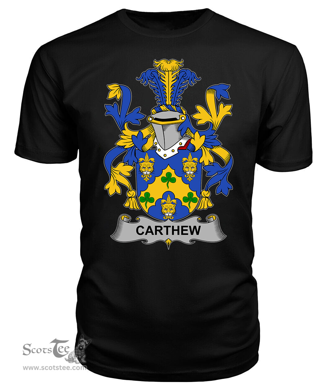 ScotsTee Carthew Coat Of Arms Family Crest Fighting Irish III T Shirt