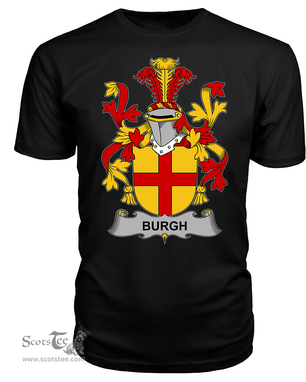 ScotsTee Burgh Coat Of Arms Family Crest Fighting Irish III T Shirt