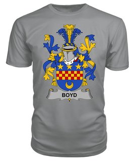 ScotsTee Boyd (of Danson) Coat Of Arms Family Crest Fighting Irish III T Shirt