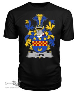 ScotsTee Boyd (of Danson) Coat Of Arms Family Crest Fighting Irish III T Shirt